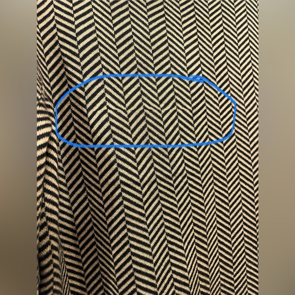 Calvin Klein Mock Neck Sweater Size Medium Black and Tan - Picture 6 of 6